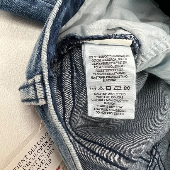 Free People Womens Jeans Size 24 High Rise Busted Knee Skinny Jeans Blue 24 - Picture 4 of 9